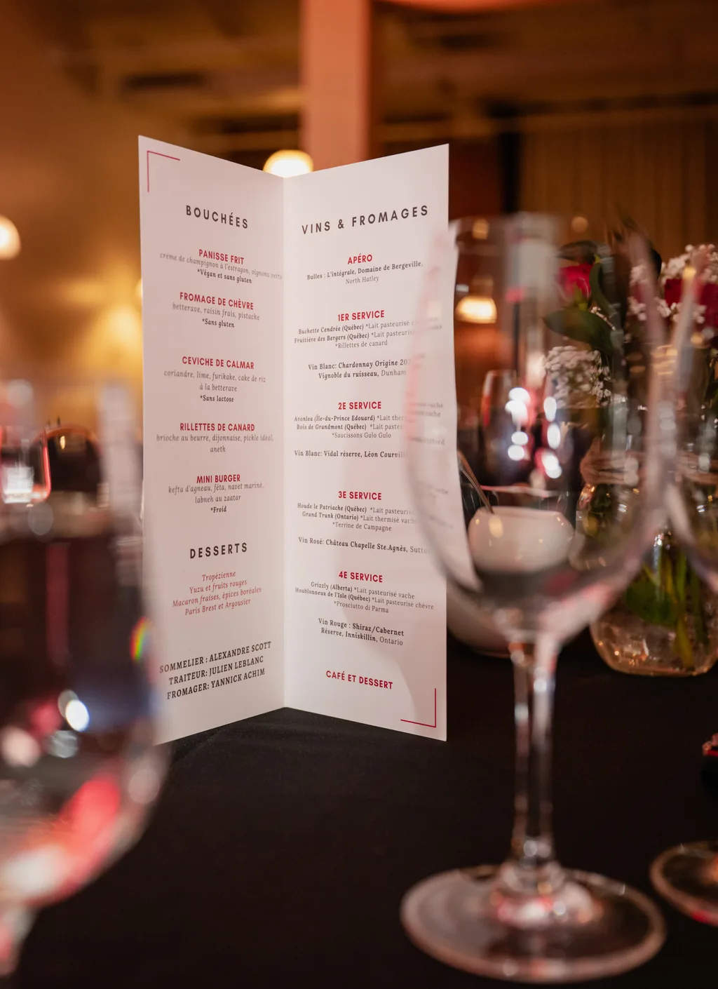 Soirée Vins et Fromages 2025 de l'ICSTA Québec